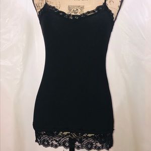 Black lace cami